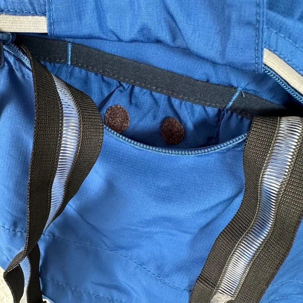 Merrell Windbreaker Jacket Mens Large Blue Zip Up Outdoors‎ Hiking Multi Pockets